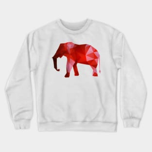 Red Elephant Polygon Crewneck Sweatshirt